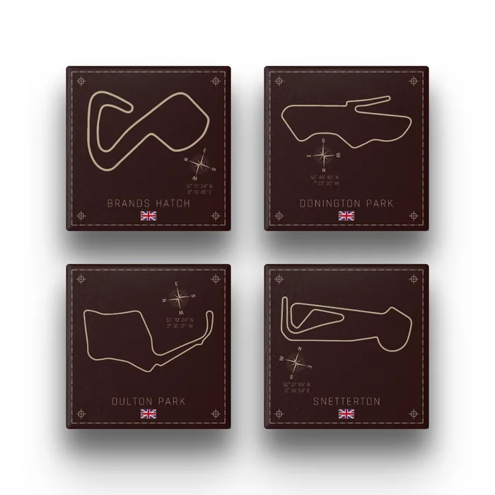 British Touring Pack — ceramic coaster set