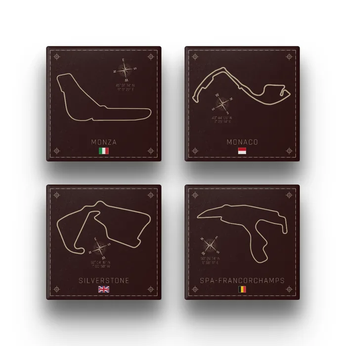 Iconic Formula Pack — ceramic coaster set