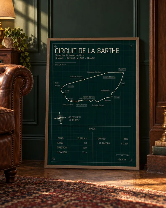 Circuit de la Sarthe framed — Heritage