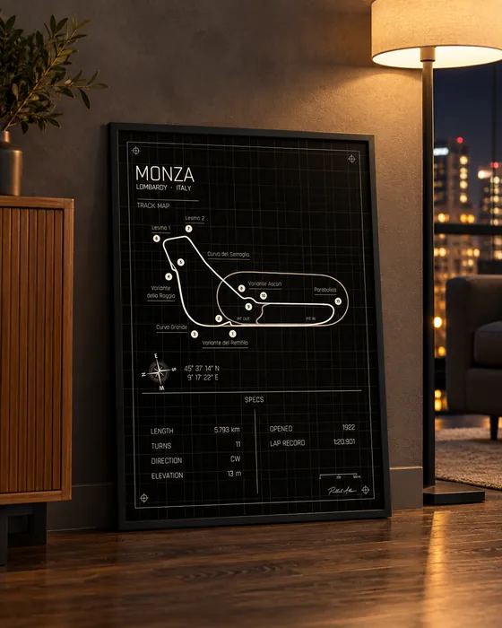 Monza framed — Midnight